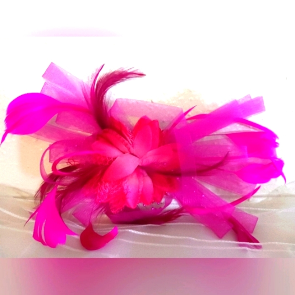 Beautiful pink hat with clip